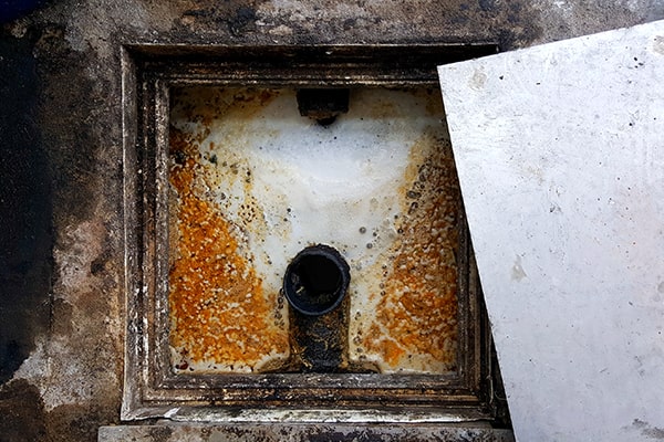 foul odors, slow drainage, and visible grease accumulation are all signs that your grease trap needs cleaning